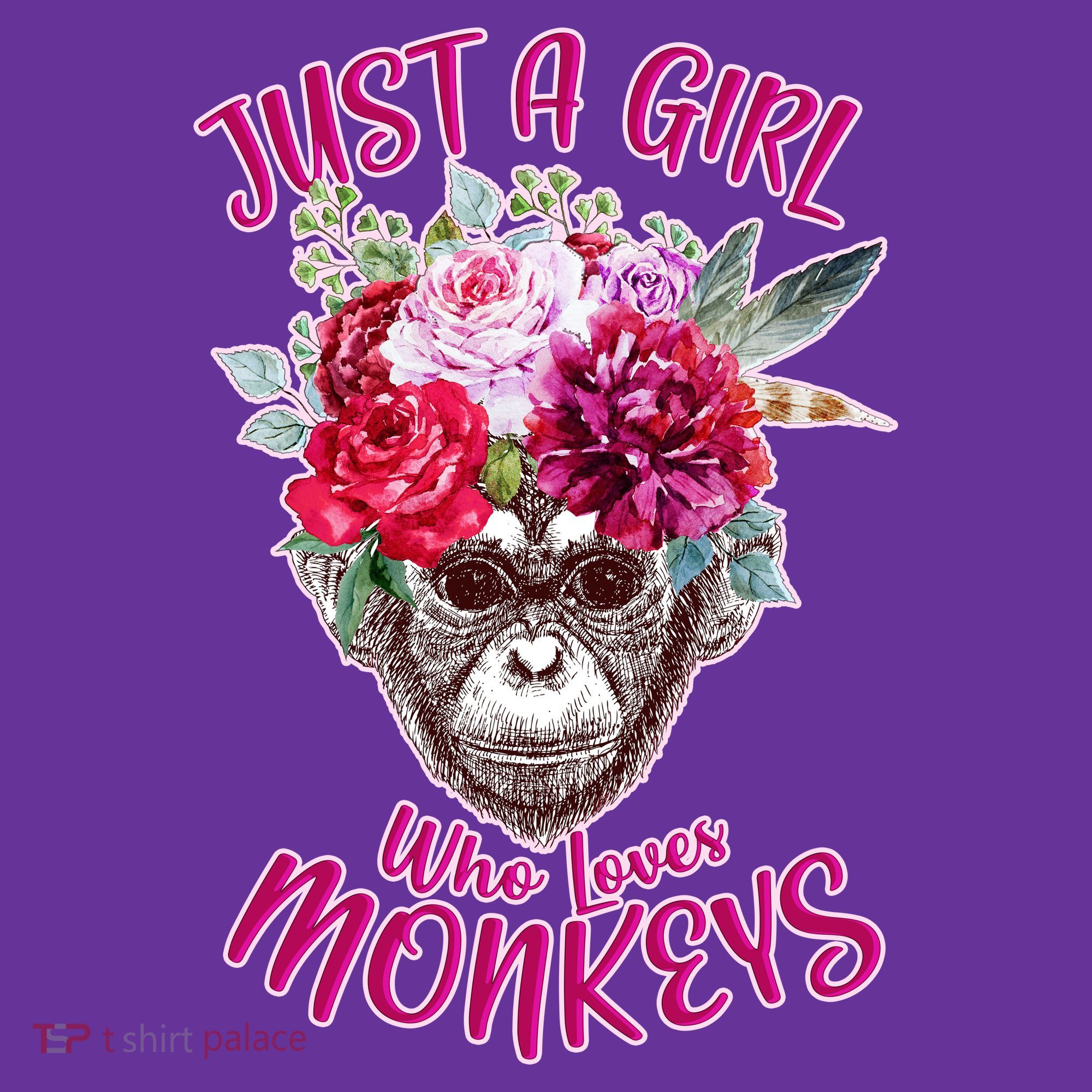 Just A Girl Who Loves Monkeys Cute Hoodie
