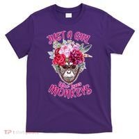 Just A Girl Who Loves Monkeys Cute T-Shirt thumb 0
