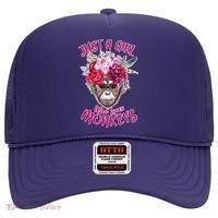 Just A Girl Who Loves Monkeys Cute Hat thumb 0