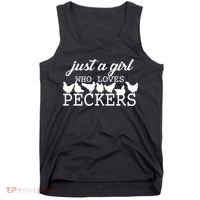 Just A Girl Who Loves Peckers Tank Top thumb 0
