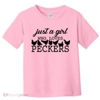 Just A Girl Who Loves Peckers Toddler T-Shirt thumb 0