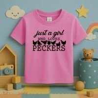 Just A Girl Who Loves Peckers Toddler T-Shirt thumb 3