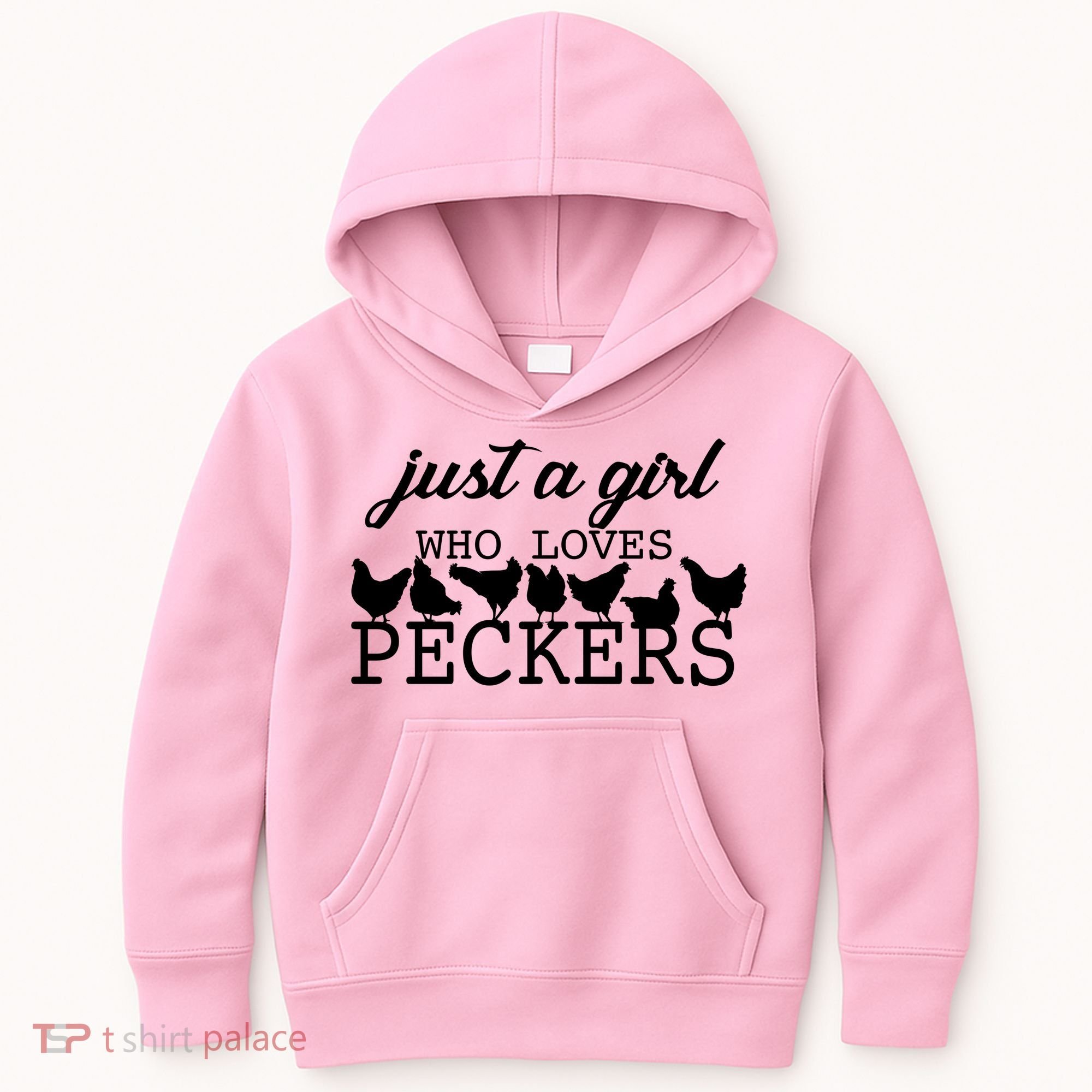 Just A Girl Who Loves Peckers Kids Hoodie