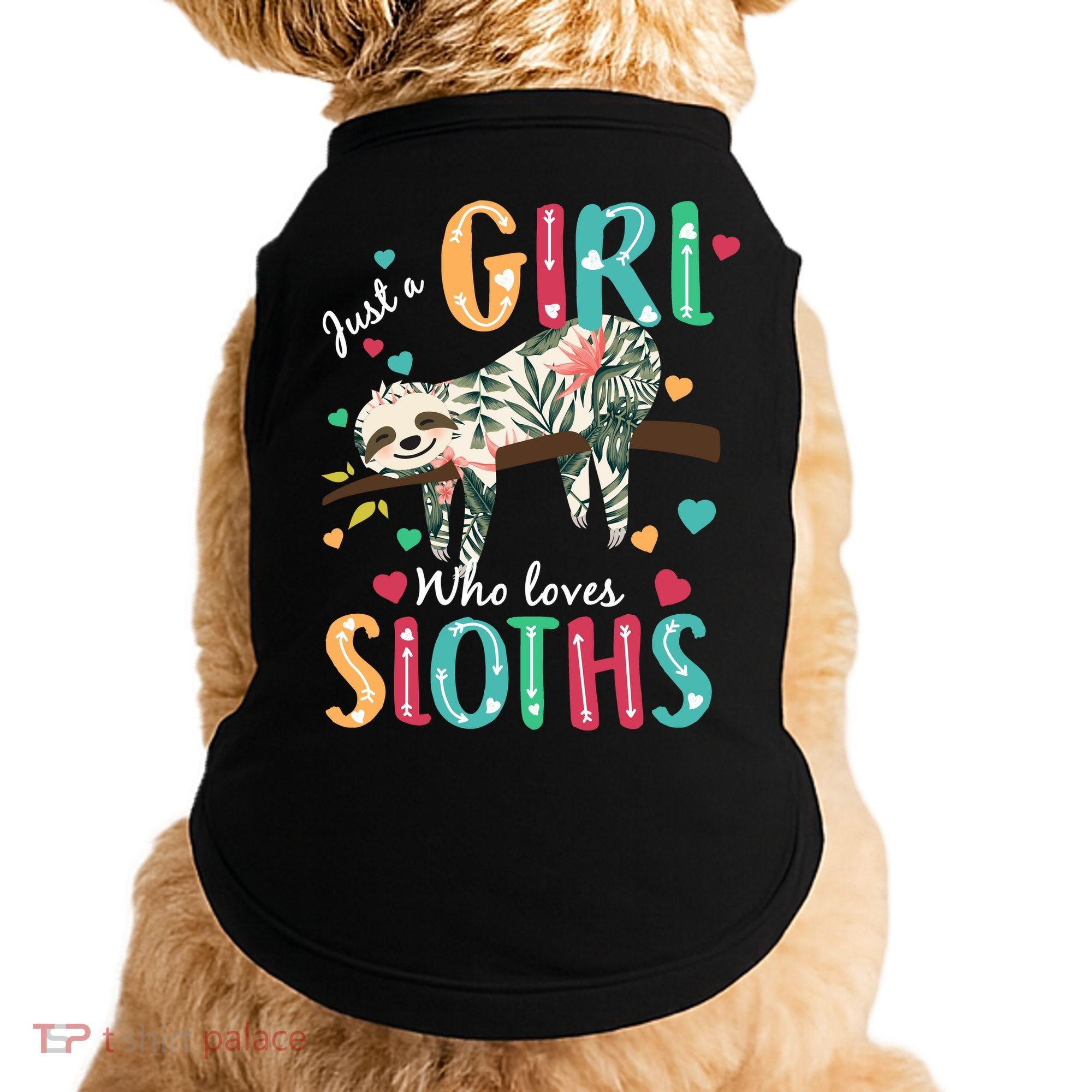Just A Girl Who Loves Sloths Doggie Tank