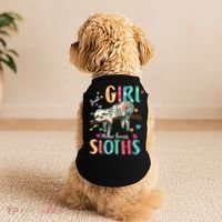 Just A Girl Who Loves Sloths Doggie Tank thumb 2