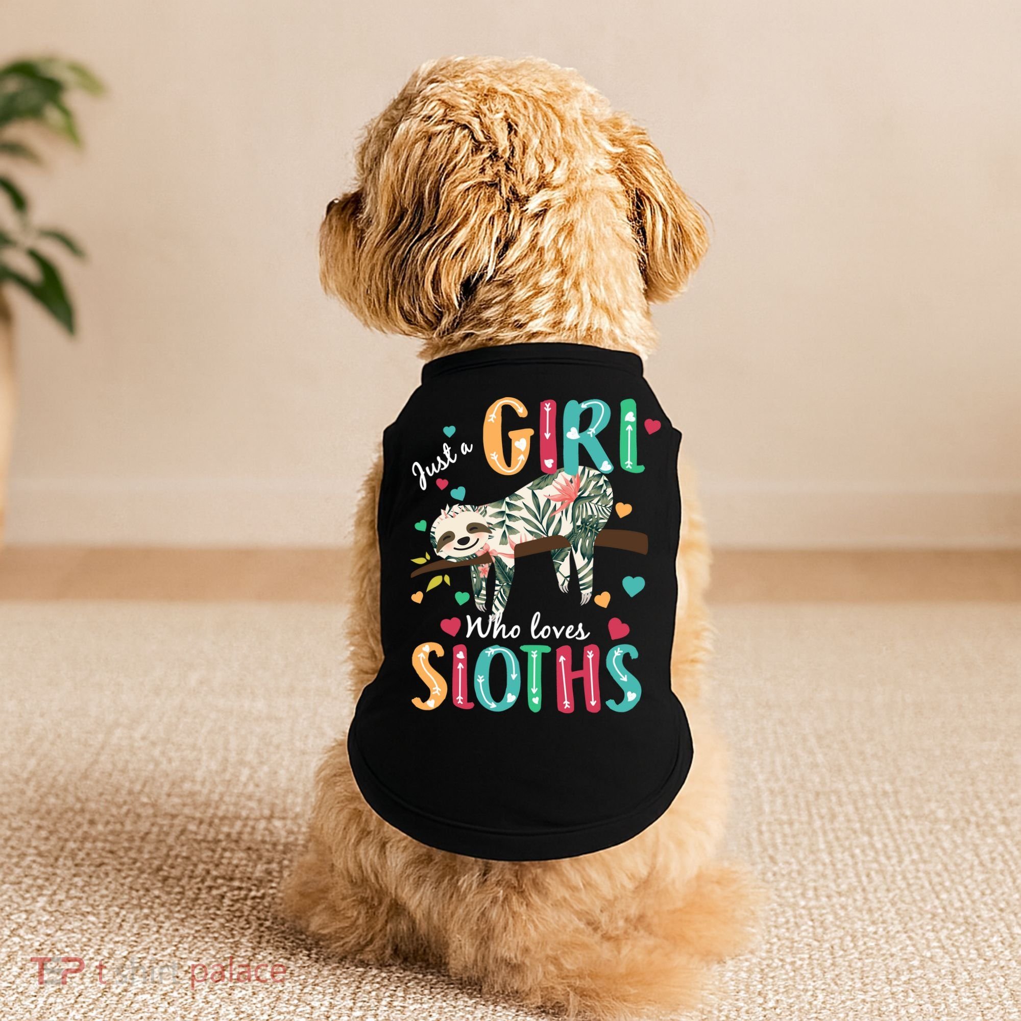 Just A Girl Who Loves Sloths Doggie Tank
