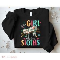 Just A Girl Who Loves Sloths Sweatshirt thumb 2