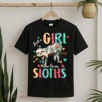 Just A Girl Who Loves Sloths T-Shirt thumb 2
