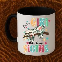 Just A Girl Who Loves Sloths Coffee Mug thumb 2