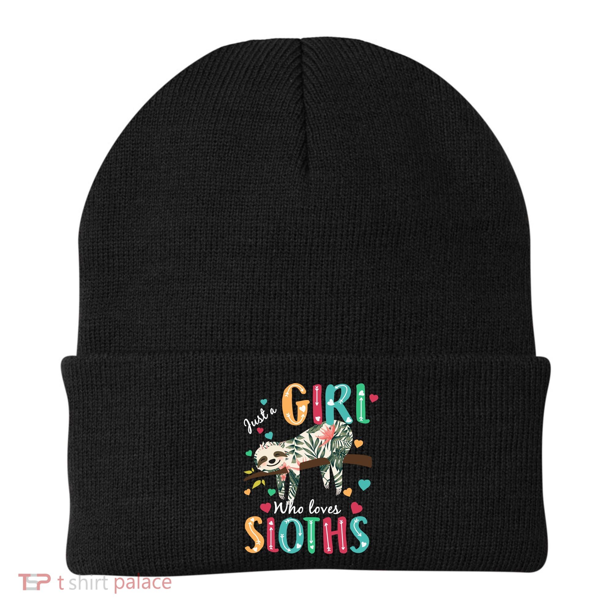 Just A Girl Who Loves Sloths Beanie