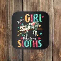 Just A Girl Who Loves Sloths Coaster thumb 0