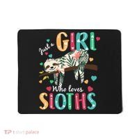 Just A Girl Who Loves Sloths Mousepad thumb 0