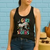Just A Girl Who Loves Sloths Women's Tank Top thumb 2