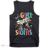 Just A Girl Who Loves Sloths Tank Top thumb 0