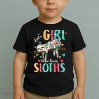 Just A Girl Who Loves Sloths Toddler T-Shirt thumb 2