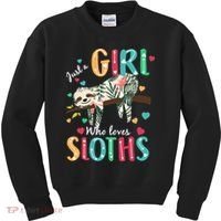 Just A Girl Who Loves Sloths Kids Sweatshirt thumb 0