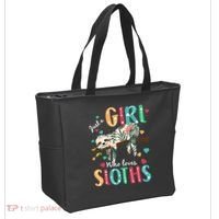 Just A Girl Who Loves Sloths Tote Bag thumb 2