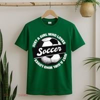Just A Girl Who Loves Soccer T-Shirt thumb 2