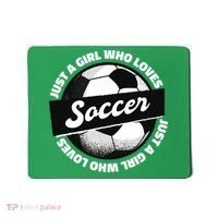 Just A Girl Who Loves Soccer Mousepad thumb 0