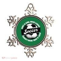 Just A Girl Who Loves Soccer Ornament thumb 0