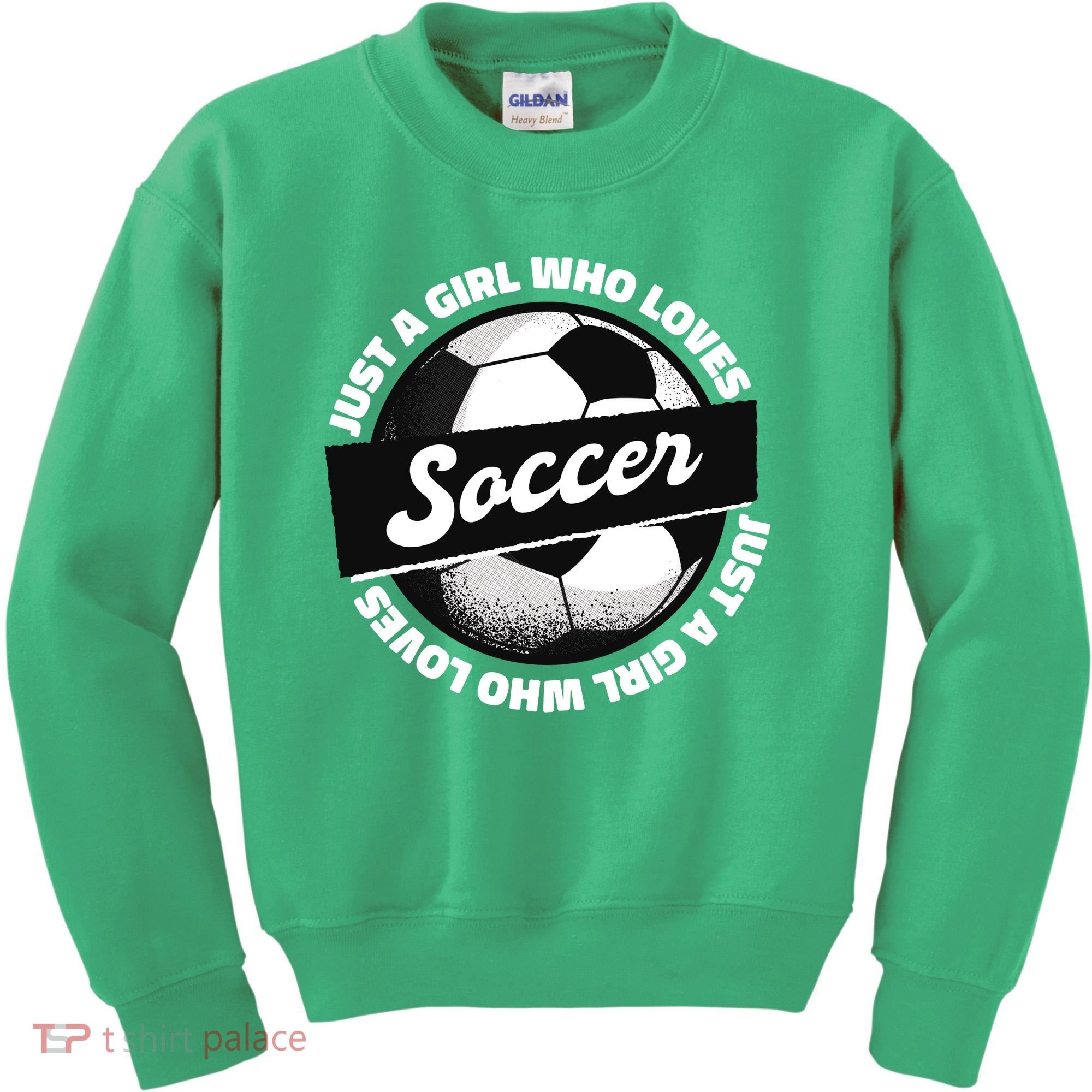 Just A Girl Who Loves Soccer Kids Sweatshirt