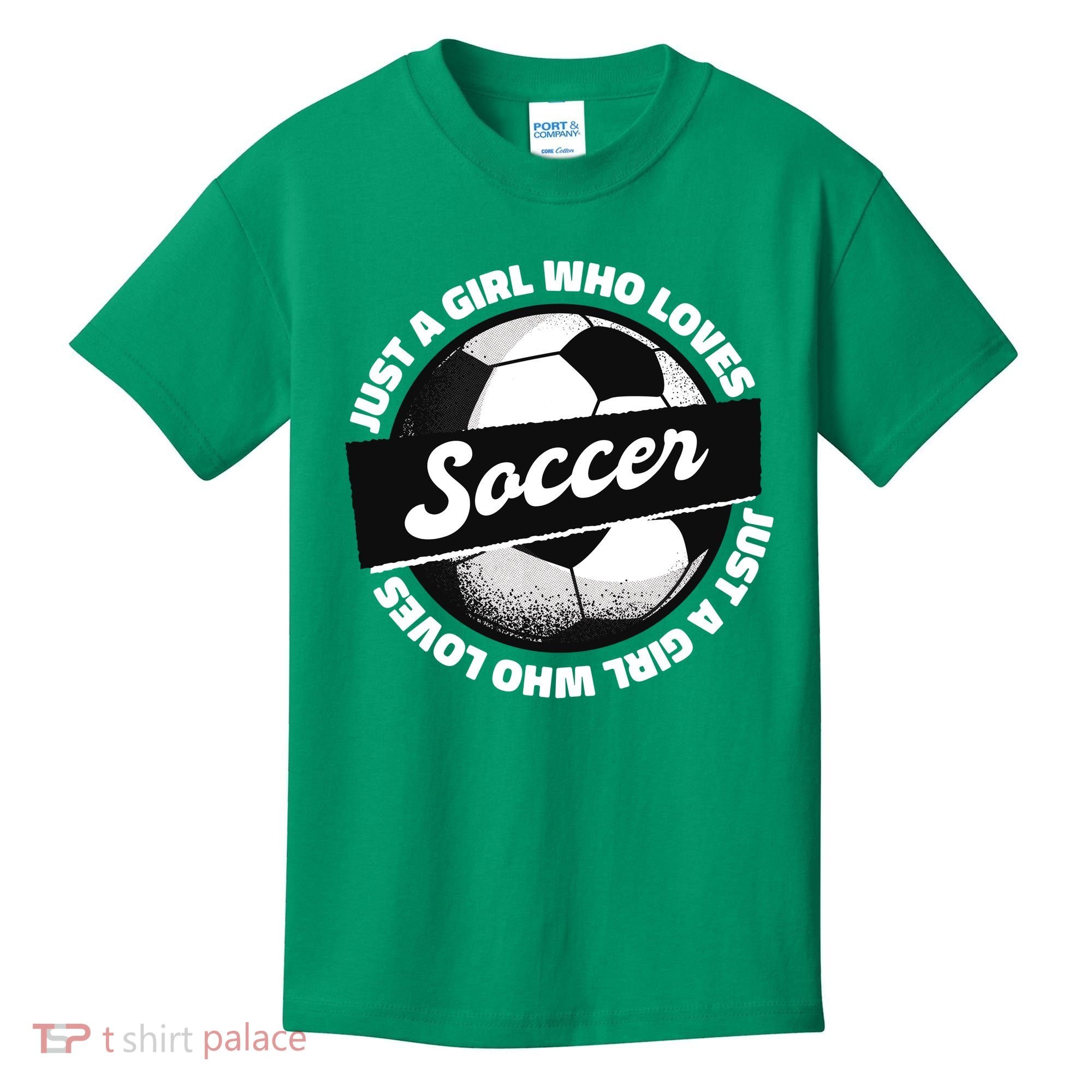 Just A Girl Who Loves Soccer Kids T-Shirt