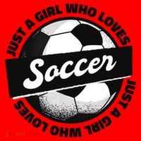 Just A Girl Who Loves Soccer Santa Hat thumb 1