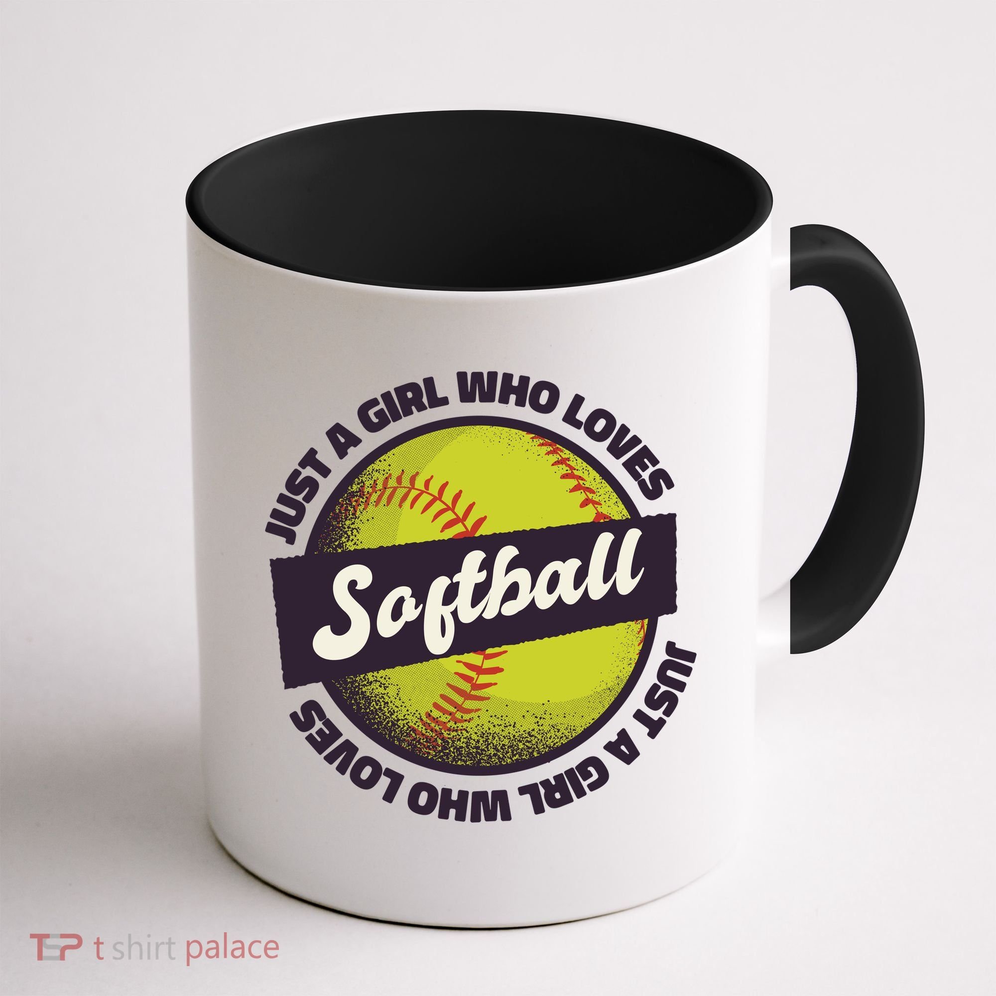 Just A Girl Who Loves Softball Coffee Mug
