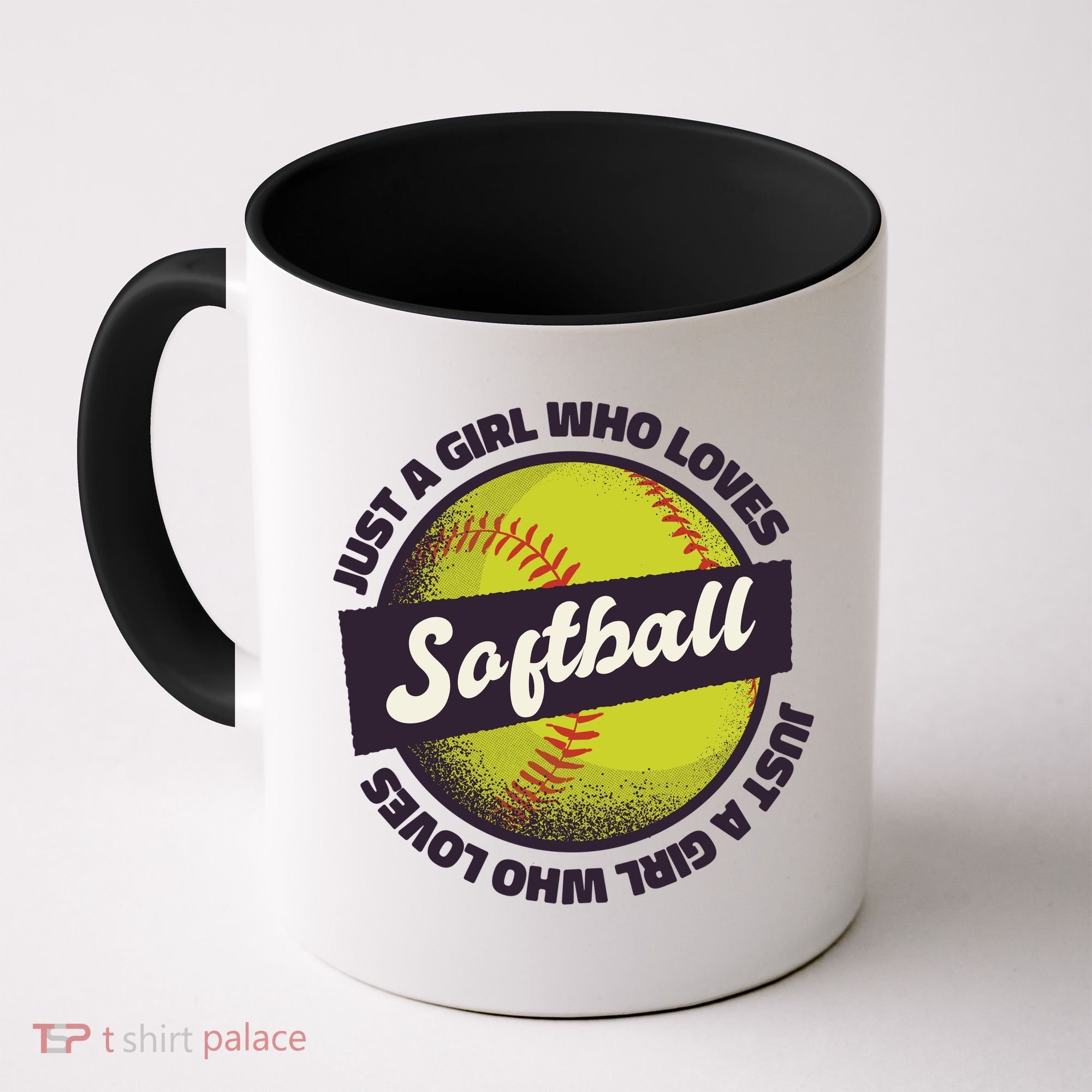 Just A Girl Who Loves Softball Coffee Mug