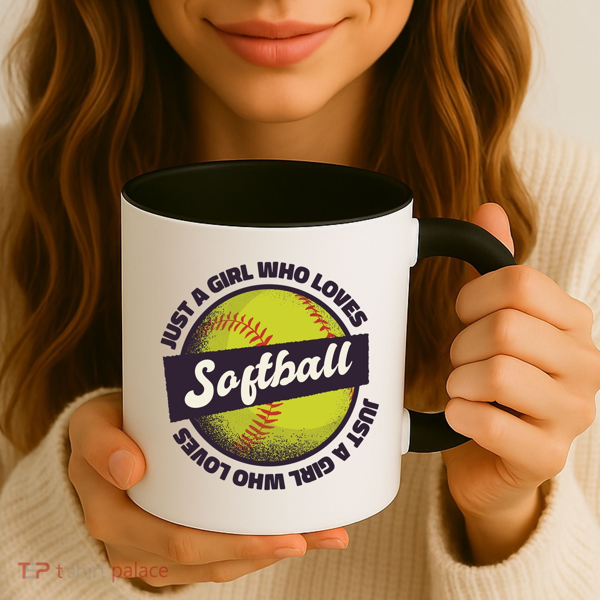 Just A Girl Who Loves Softball Coffee Mug