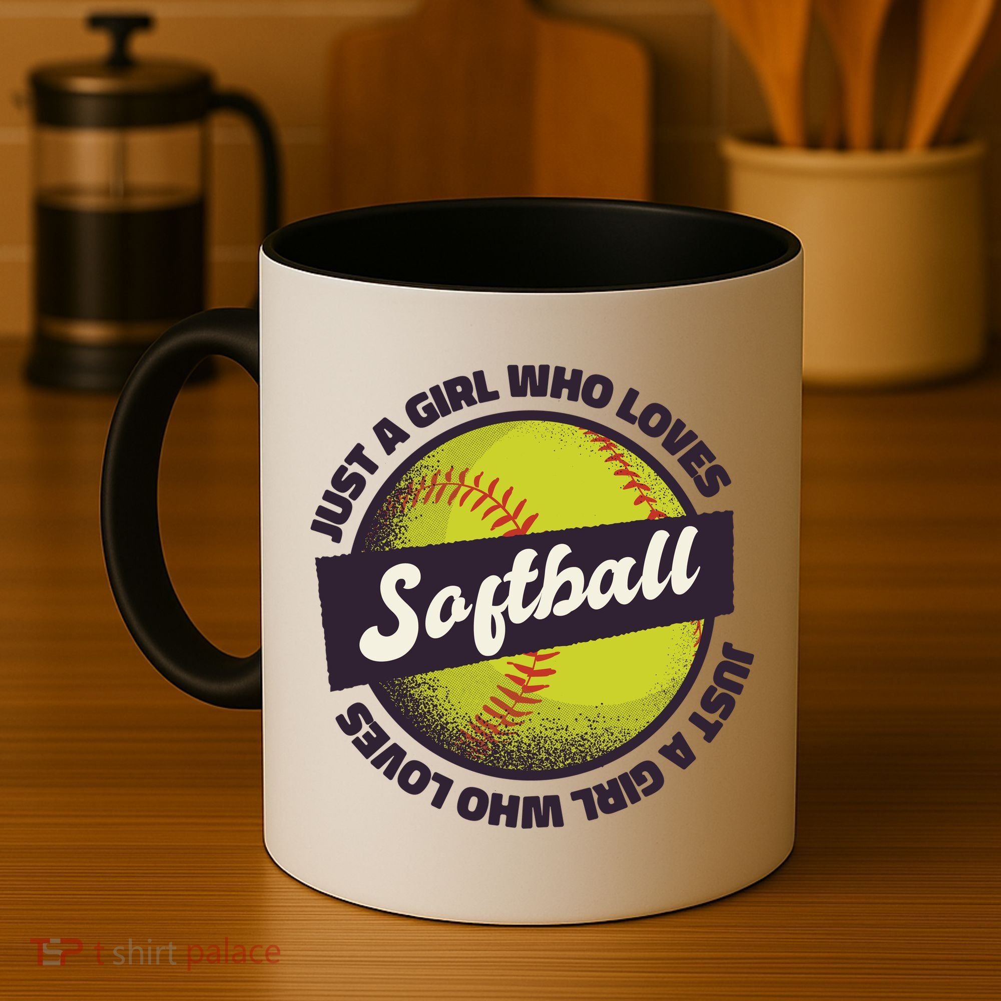 Just A Girl Who Loves Softball Coffee Mug