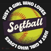 Just A Girl Who Loves Softball Women's Hoodie thumb 2