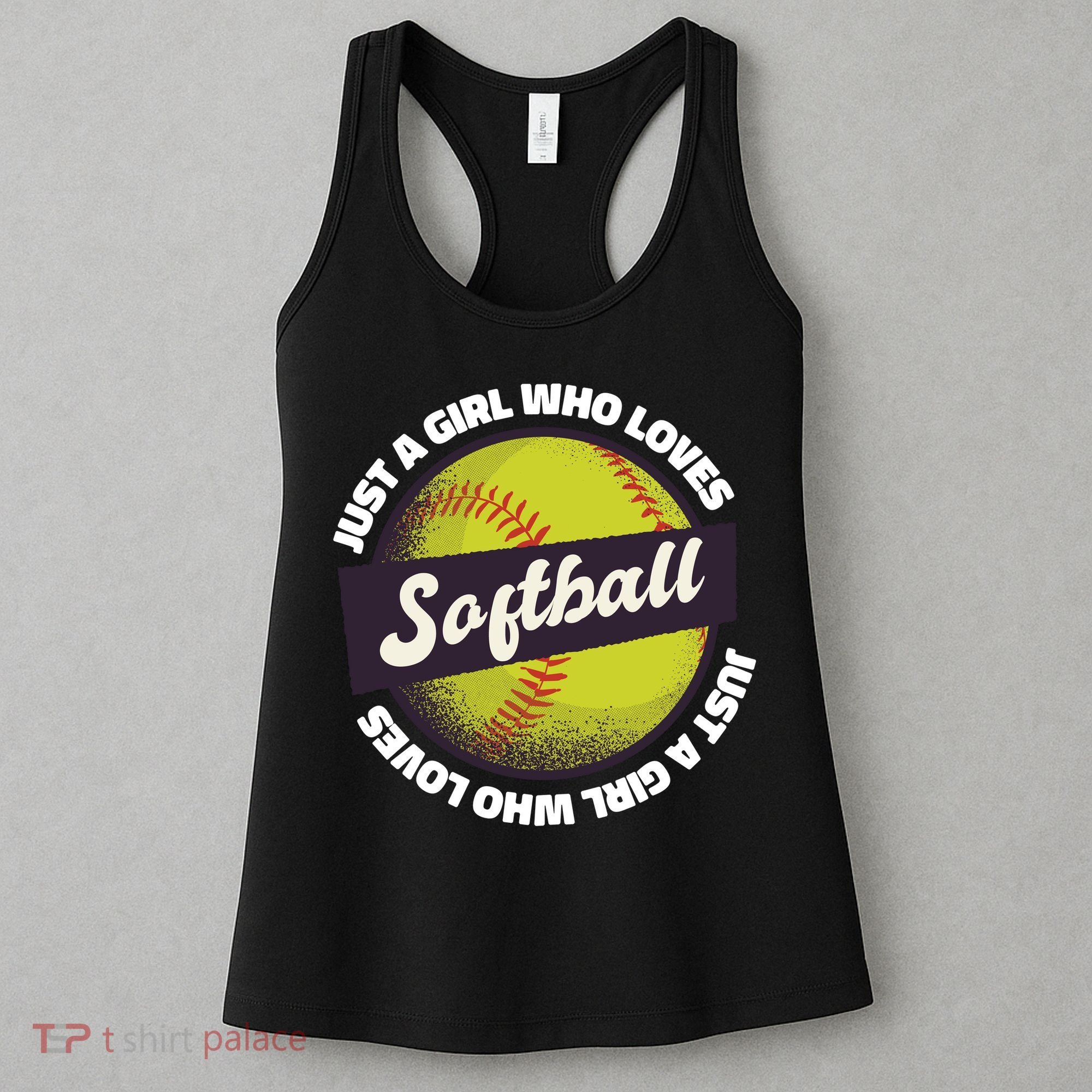 Just A Girl Who Loves Softball Women's Tank Top