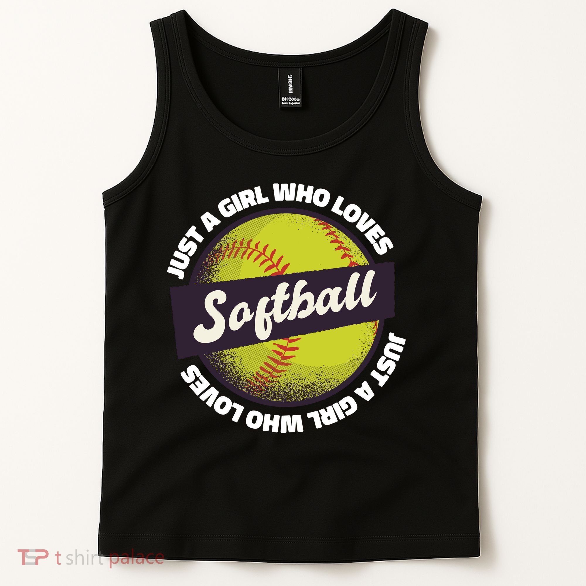 Just A Girl Who Loves Softball Tank Top
