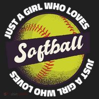 Just A Girl Who Loves Softball Golf Towel thumb 3