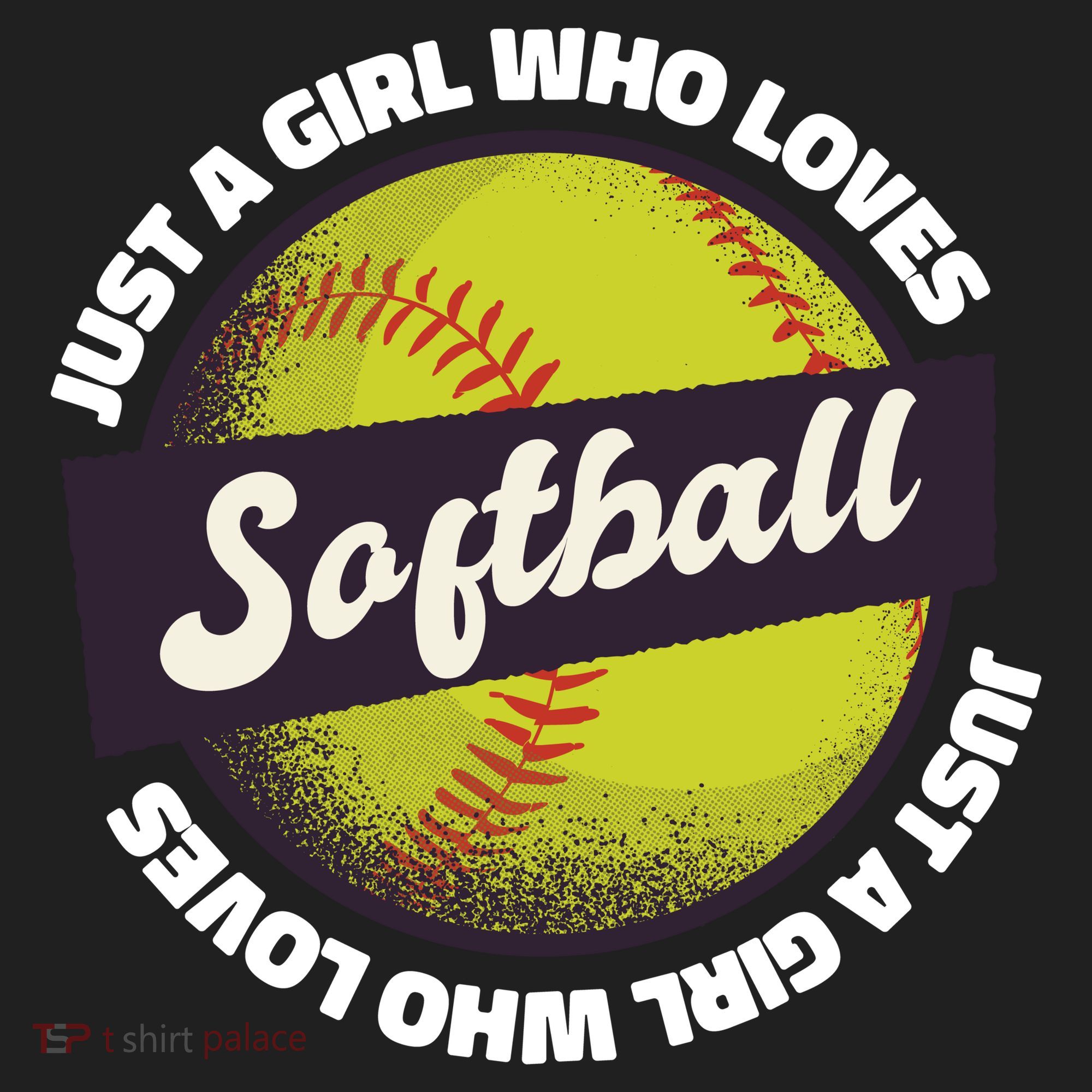 Just A Girl Who Loves Softball Golf Towel