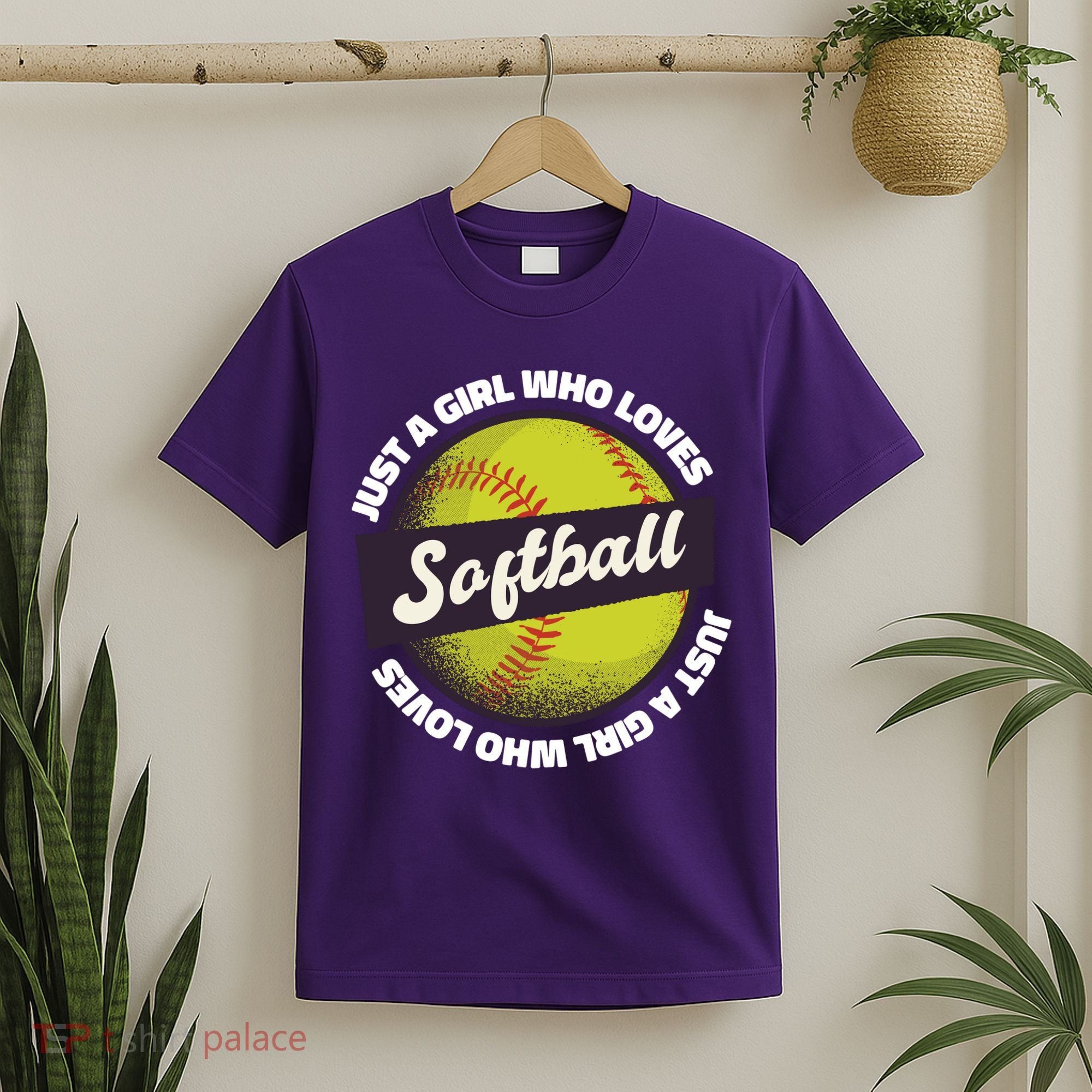 Just A Girl Who Loves Softball T-Shirt