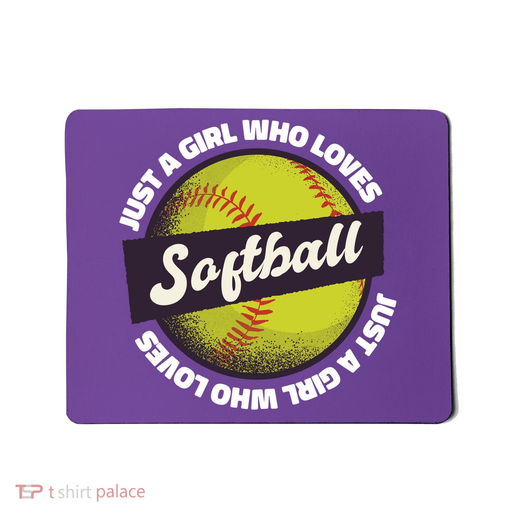 Just A Girl Who Loves Softball Mousepad
