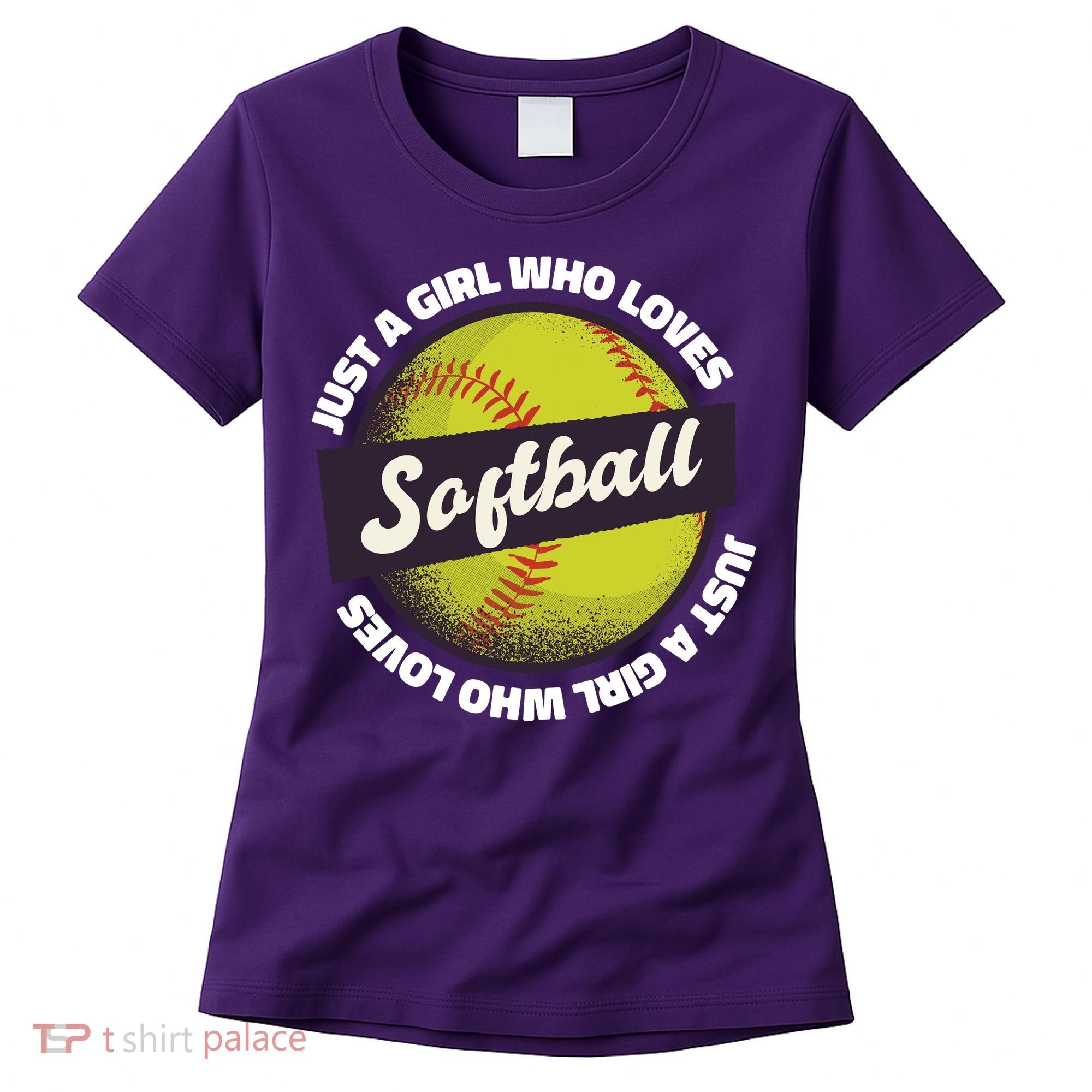 Just A Girl Who Loves Softball Women's T-Shirt