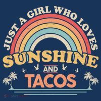 Just A Girl Who Loves Sunshine And Tacos Women's Hoodie thumb 2