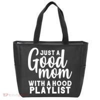 Just A Good Mom With A Hood Playlist Tote Bag thumb 0