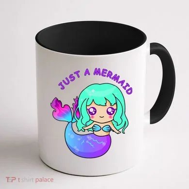 Just A Mermaid Coffee Mug back