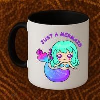 Just A Mermaid Coffee Mug thumb 2