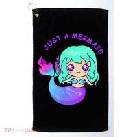 Just A Mermaid Golf Towel thumb 0