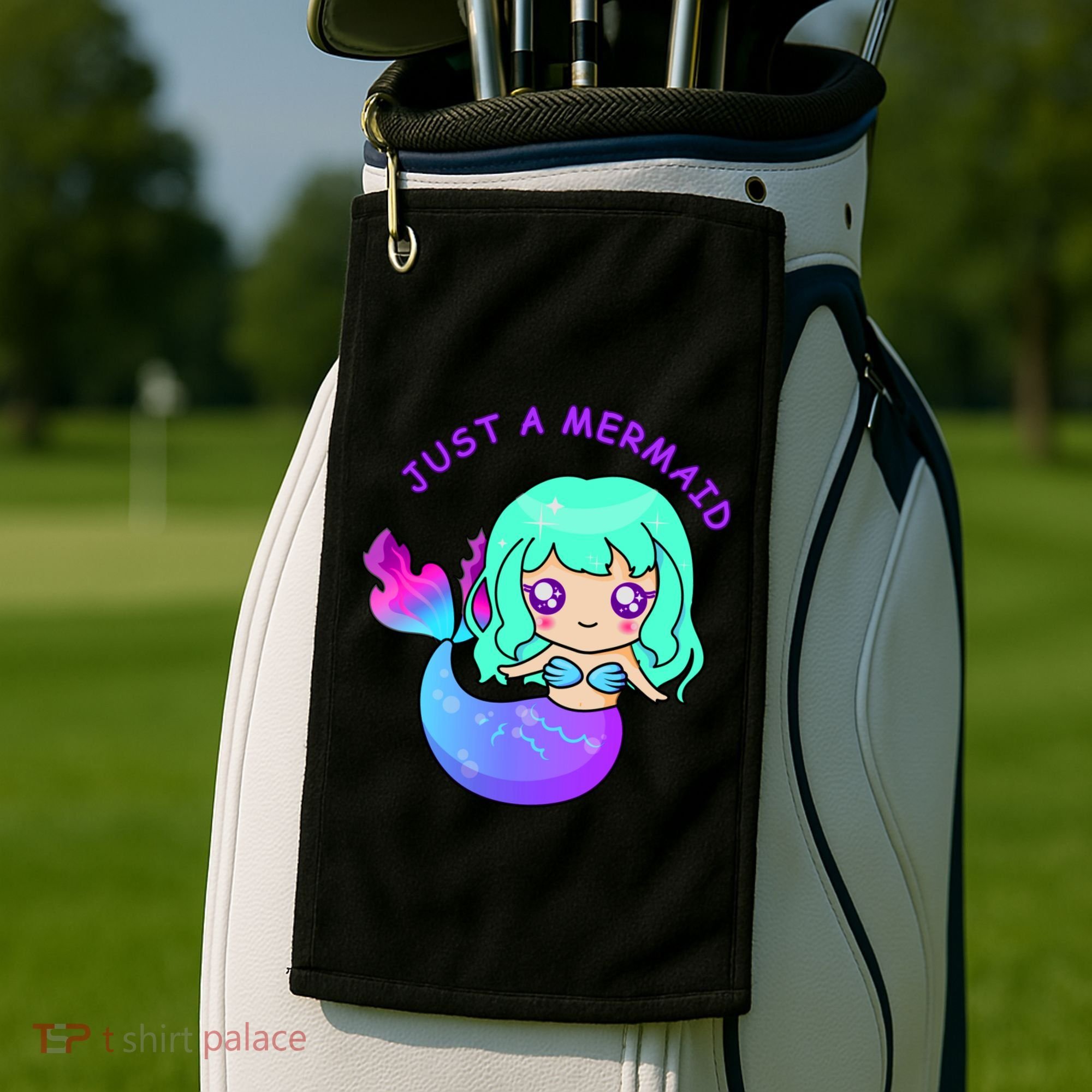 Just A Mermaid Golf Towel