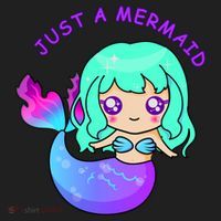 Just A Mermaid Golf Towel thumb 3