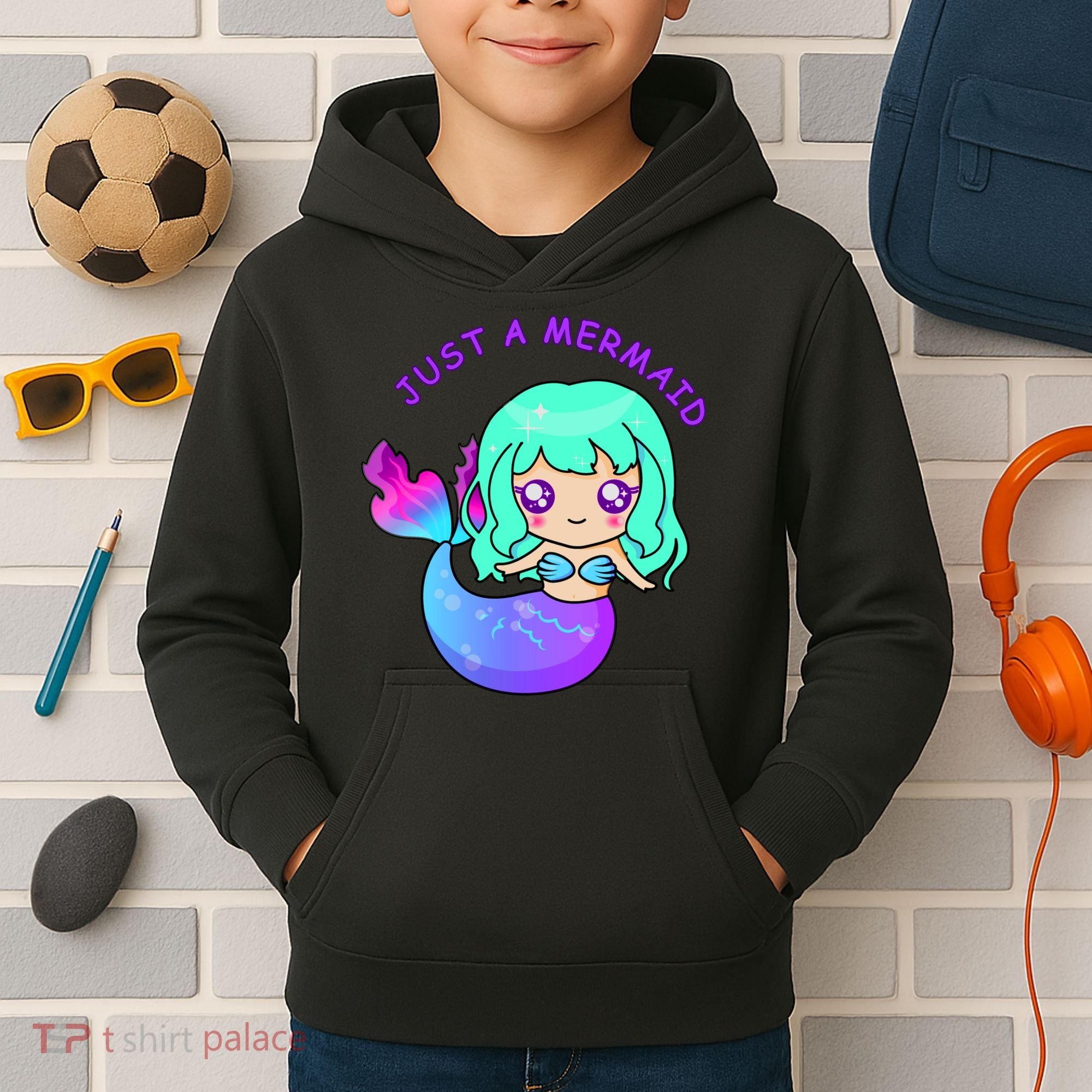 Just A Mermaid Kids Hoodie