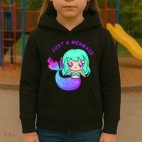 Just A Mermaid Kids Hoodie thumb 3
