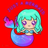 Just A Mermaid Santa Hat thumb 1