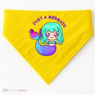 Just A Mermaid USA-Made Doggie Bandana